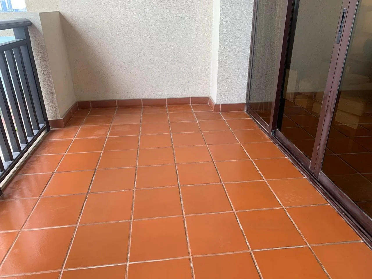 Tiled balcony terrace